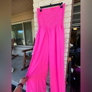 Hot Pink Jumpsuit